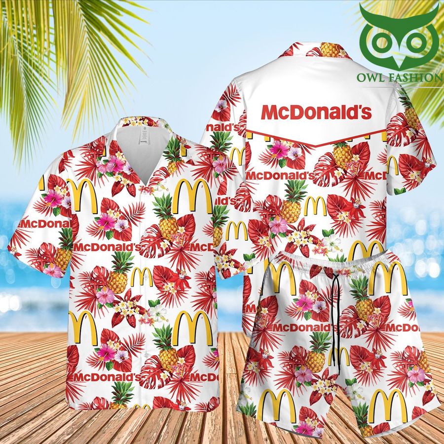 39 Mc Donald Chicken Hawaiian Fast Food Fans summer Shirts Shorts