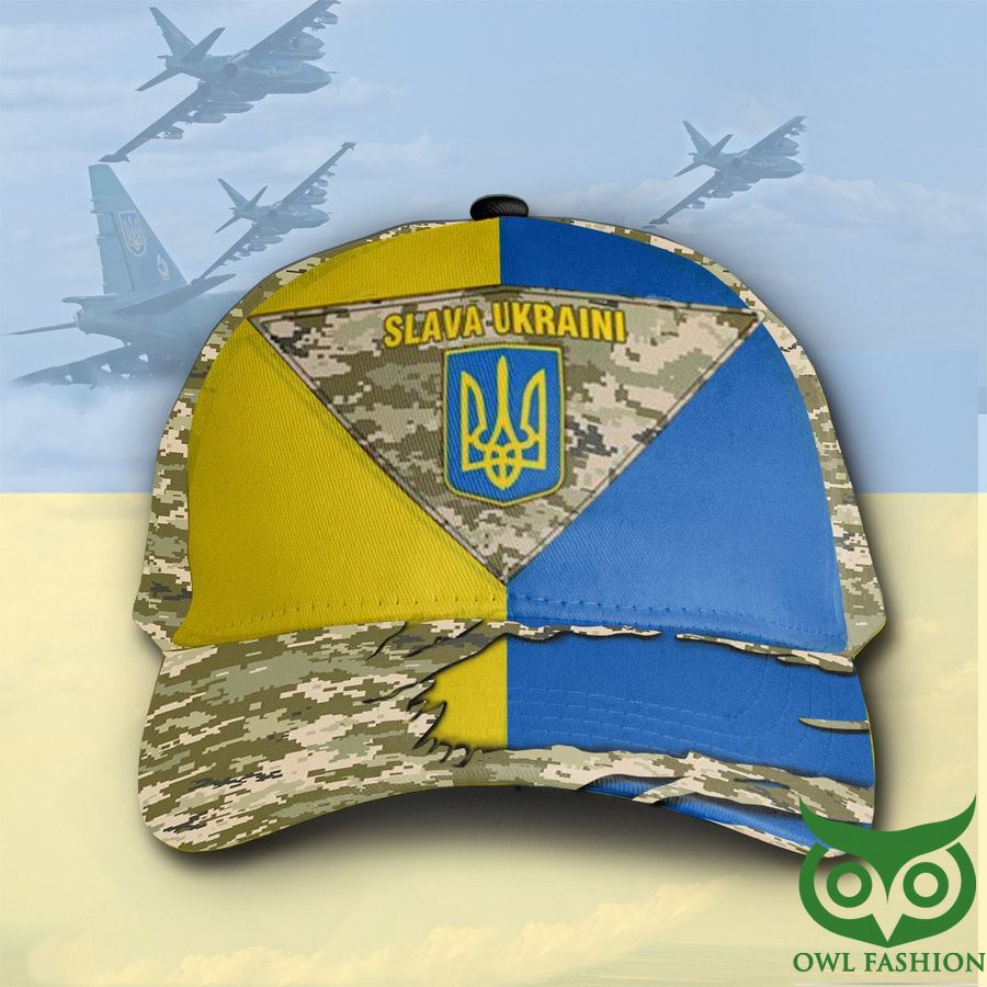 41 Slava Ukraini Camo Classic Cap Ukrainian Flag Camouflage Merch