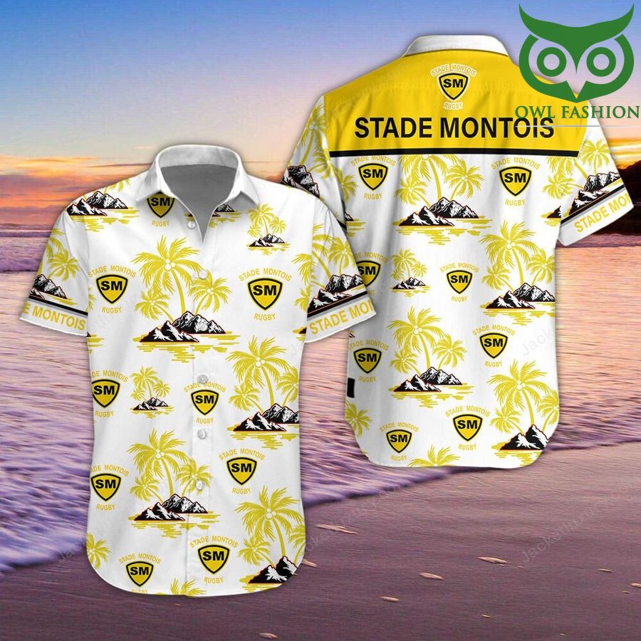 20 Stade Montois Rugby Hawaiian Shirt Hawaiian ShirtShort sleeves summer