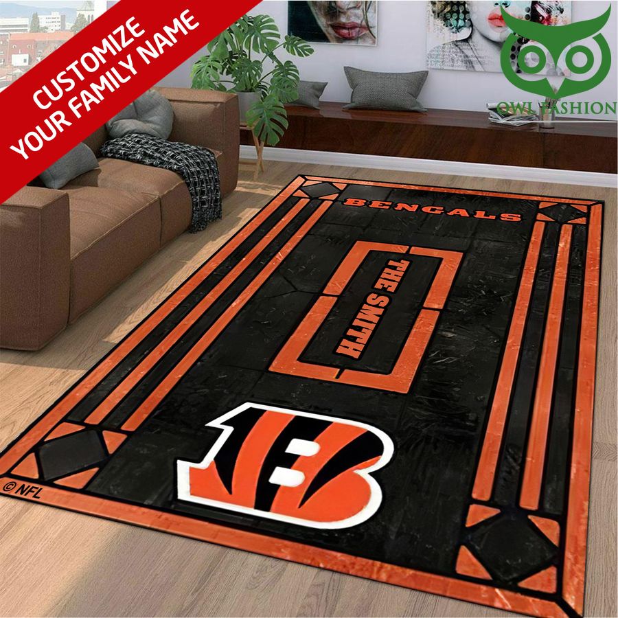 28 Cincinnati Bengals personalized Limited Edition 3D Full Printing Rug