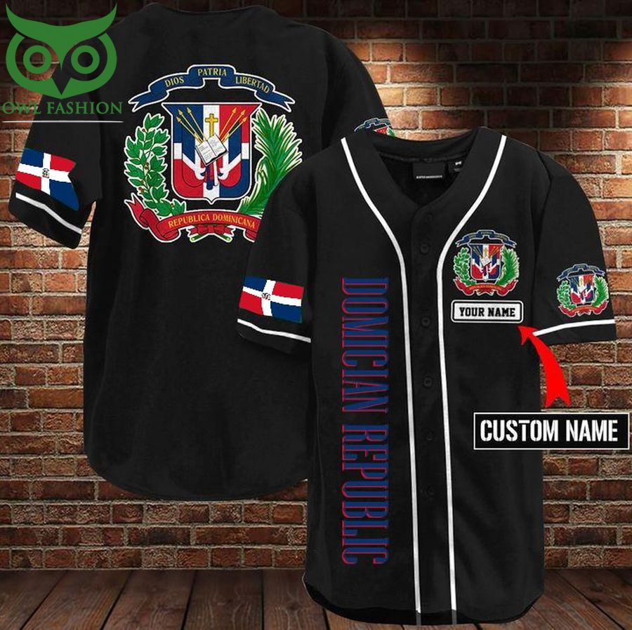 36 Custom Name Dominican Republic Baseball Jersey Shirt
