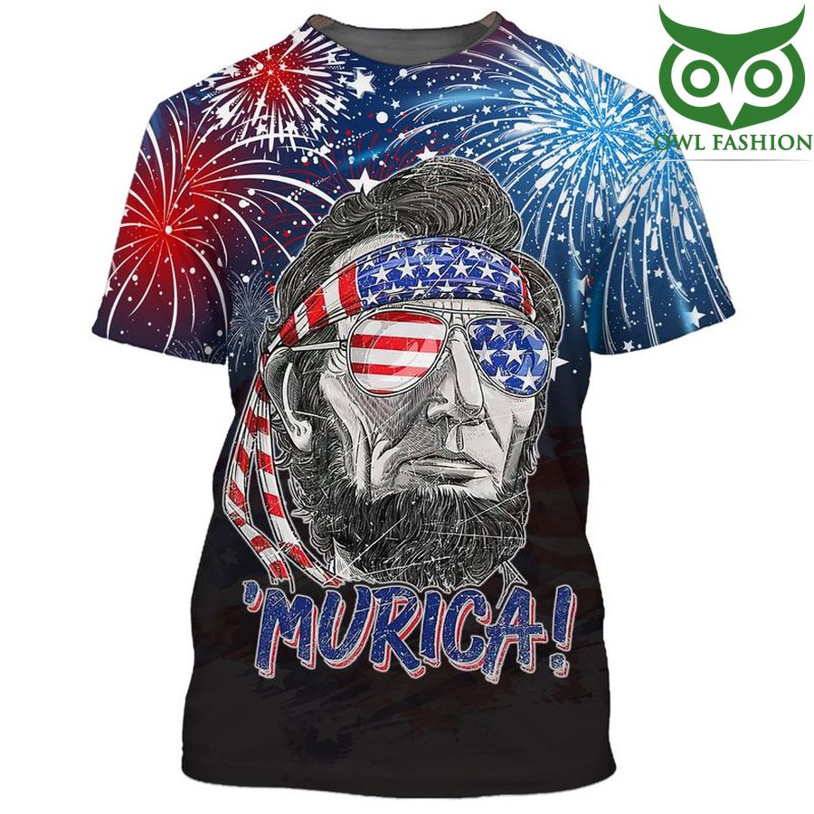 American Independence day 'Murica 3D shirt - Owl Fashion Shop