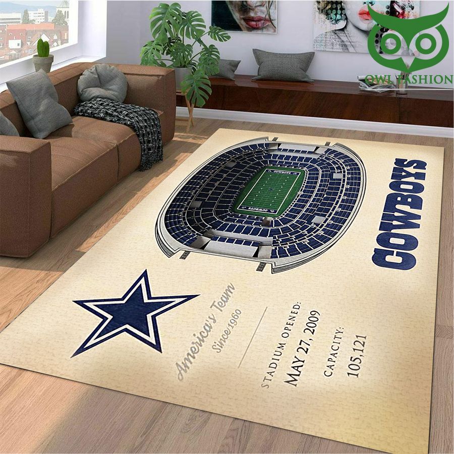 362 Fan Design Dallas Cowboys Stadium 3D View Area Rug