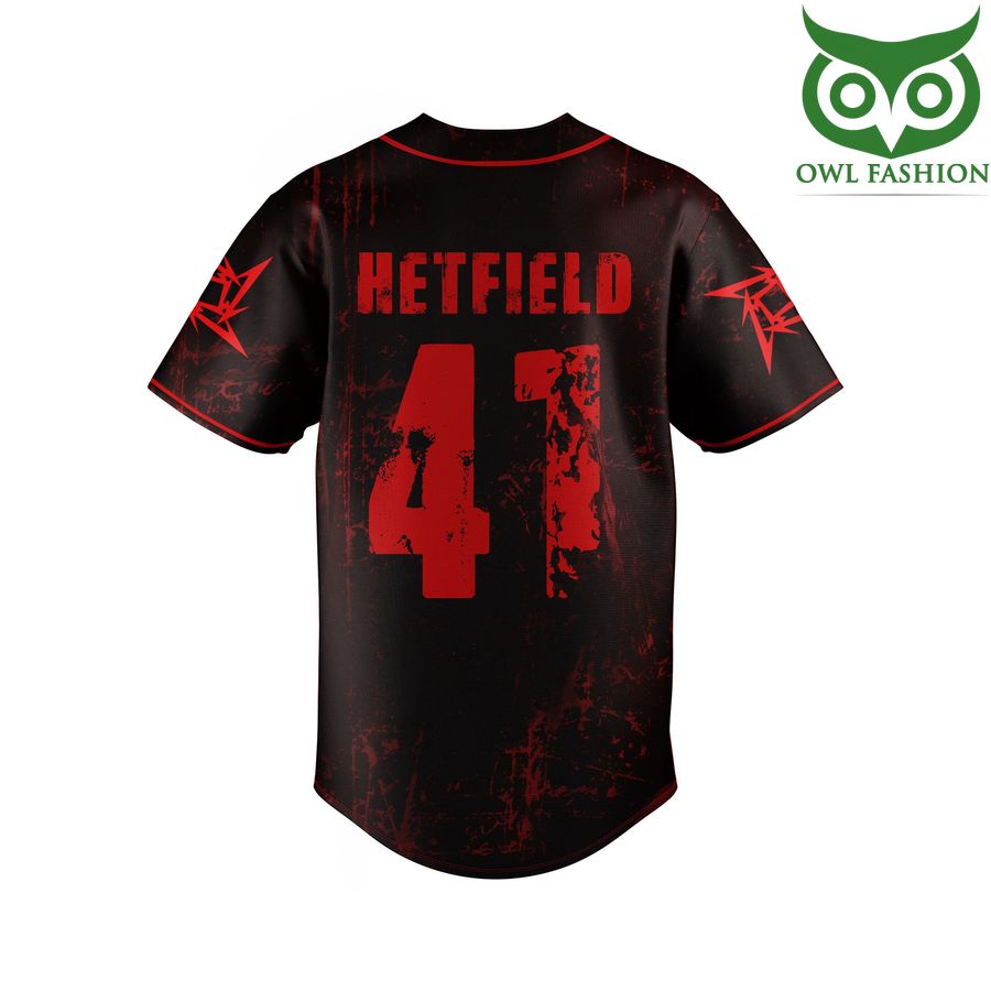 PREMIUM Metallica 41 years red personalized 3D baseball jersey