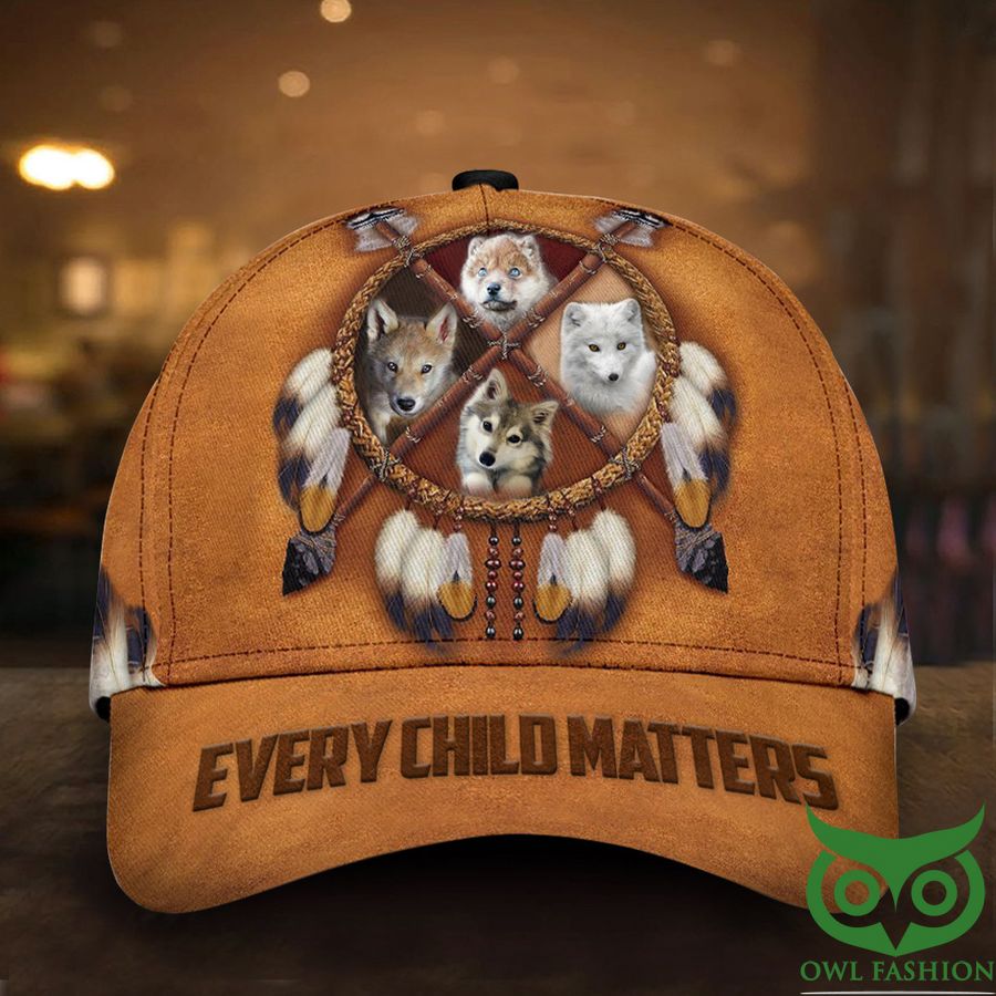 80 Every Child Matters Classic Cap Baby Wolf Awareness Wear Orange Sept 30 Merch Mens