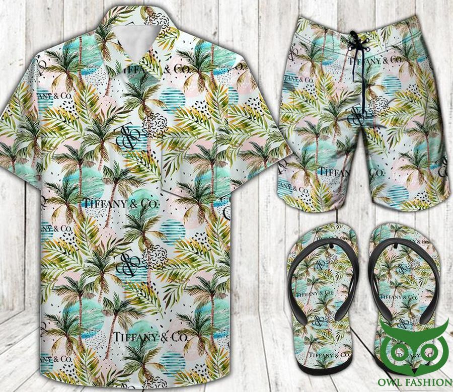 95 Tiffany Co. Combo Hawaii Shirt Shorts Flip Flops
