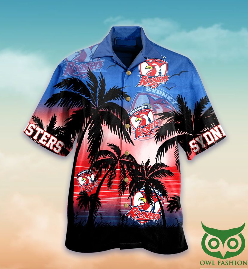 78 Sydney Roosters Sunset Hawaiian Shirt