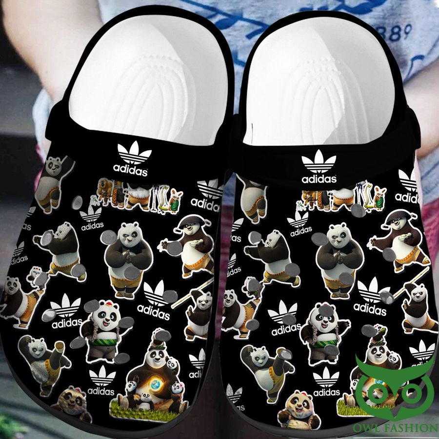 17 Adidas Logo Panda Kungfu White Crocs