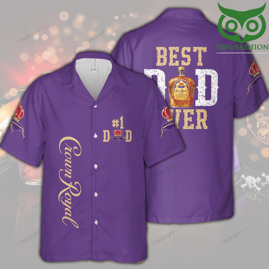 Crown Royal American vibe best dad ever Hawaii 3D Shirt