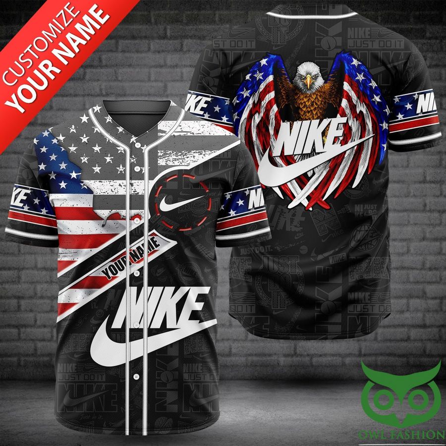 Custom Name Limited Nike America Flag Jersey