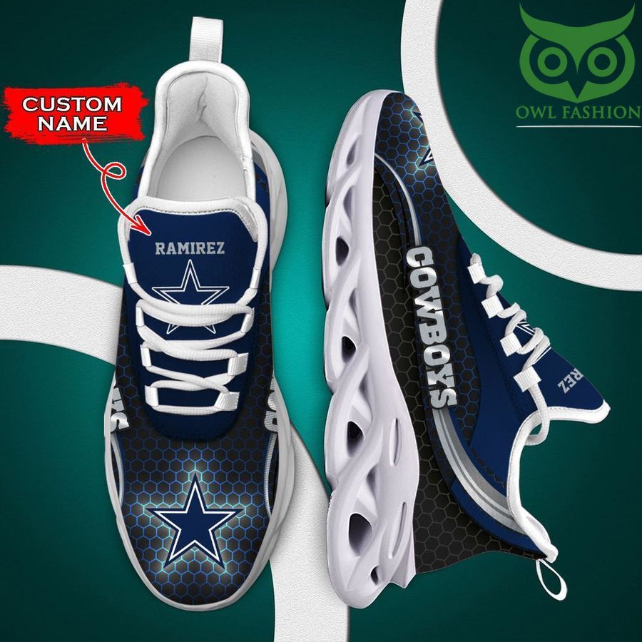 Dallas Cowboys Luxury NFL Custom name Max Soul Shoes 