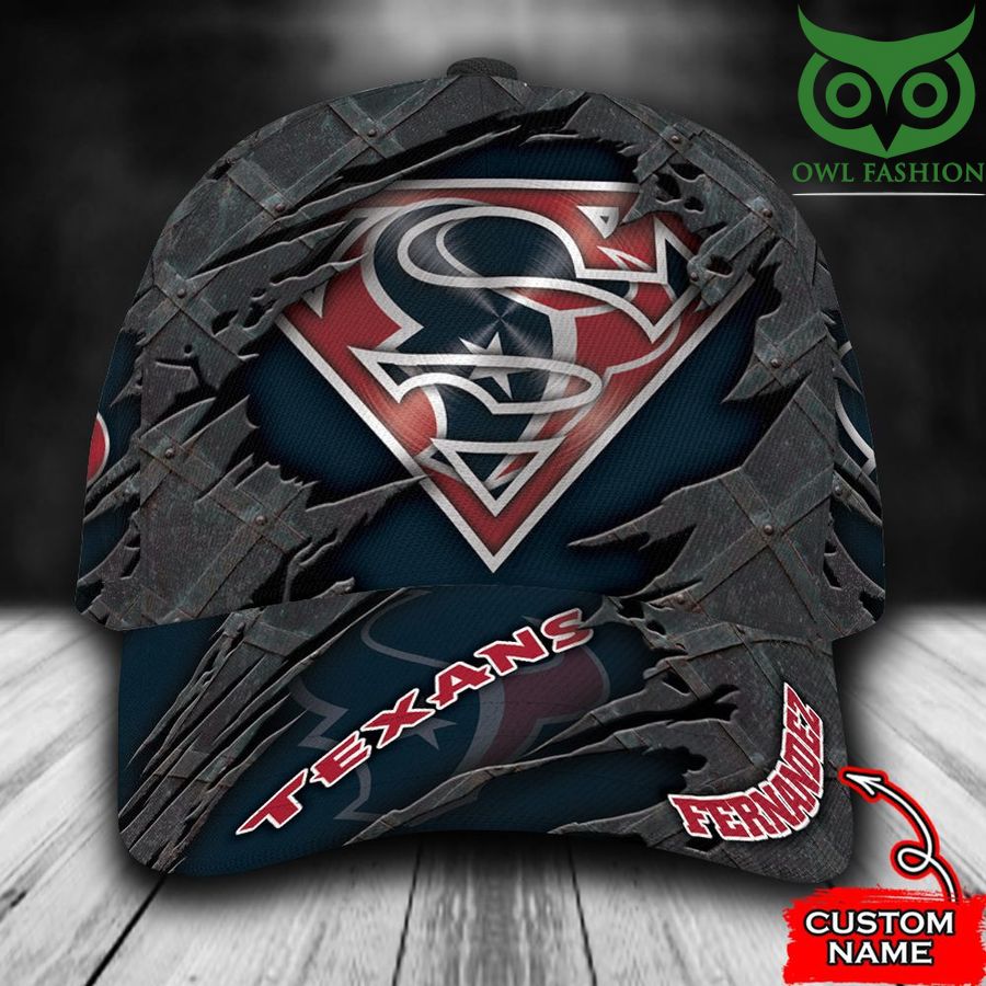 Houston Texans Classic Cap Superman NFL Custom name