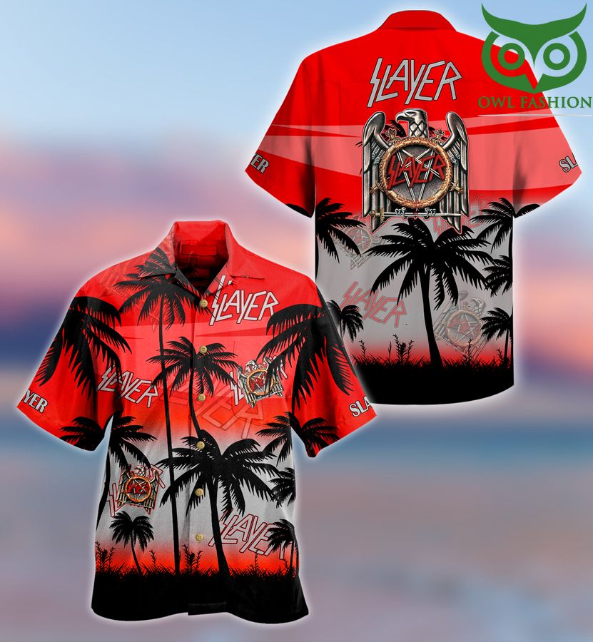 Slayer Music red sea Palm Hawaiian Shirt