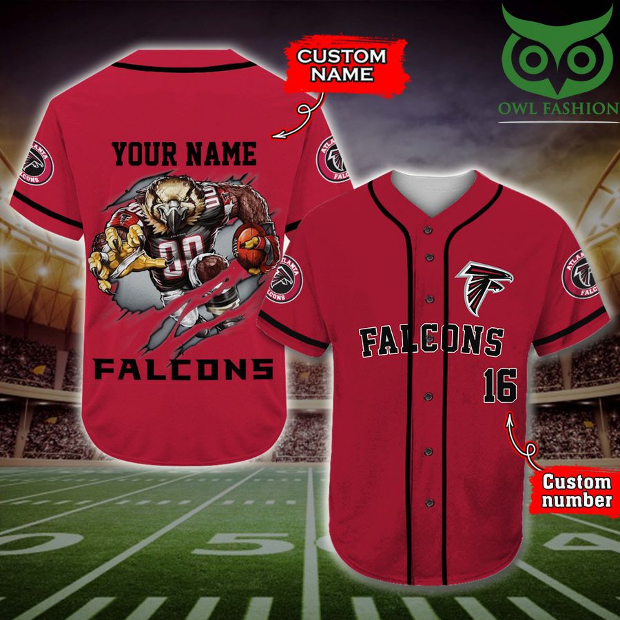 Atlanta Falcons Baseball Jersey NFL Custom Name Number 