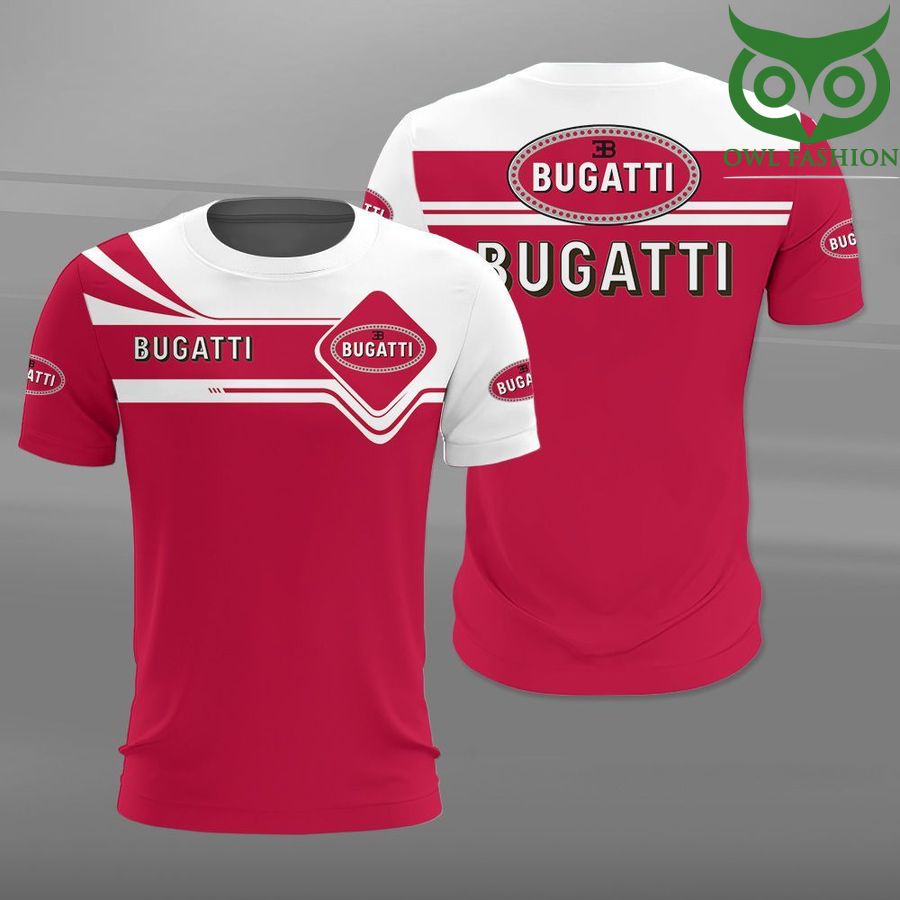 Bugatti signature colors logo luxury 3D Shirt full printed