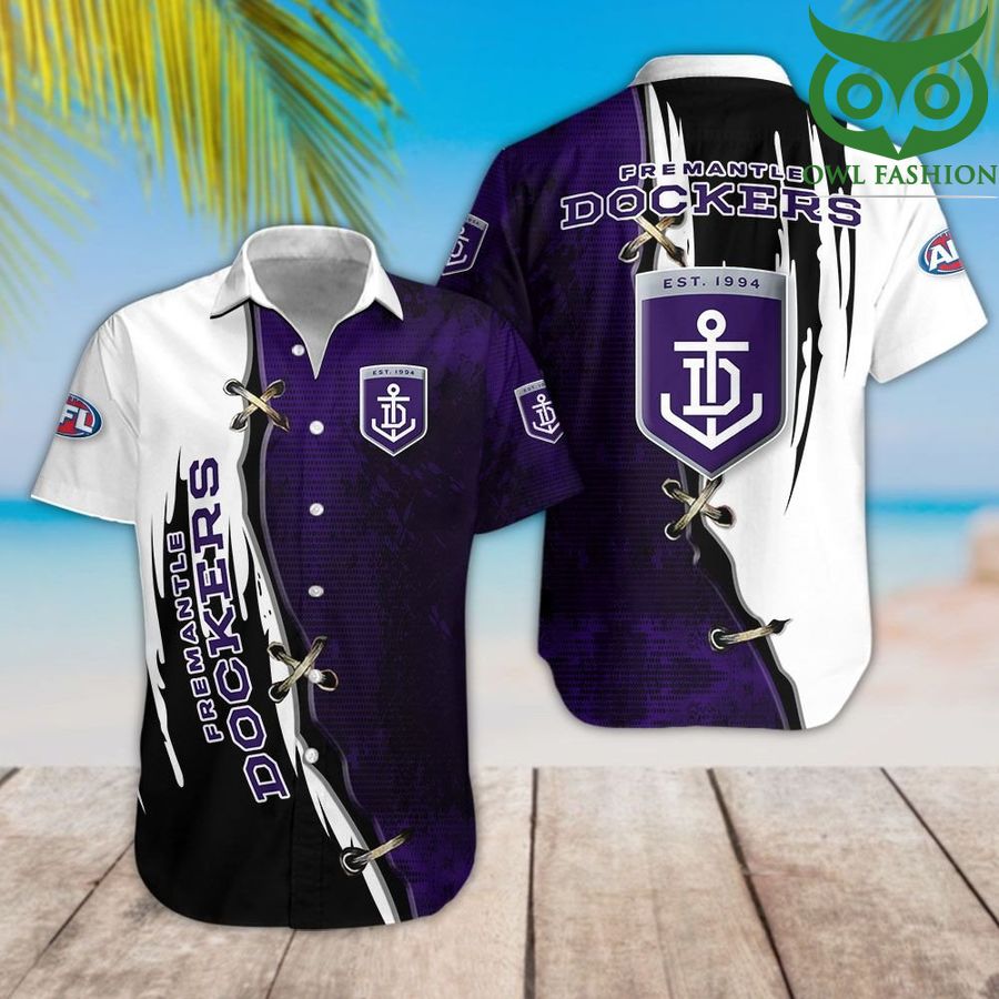 Fremantle Football Club colored cool style Hawaiian shirt for summer