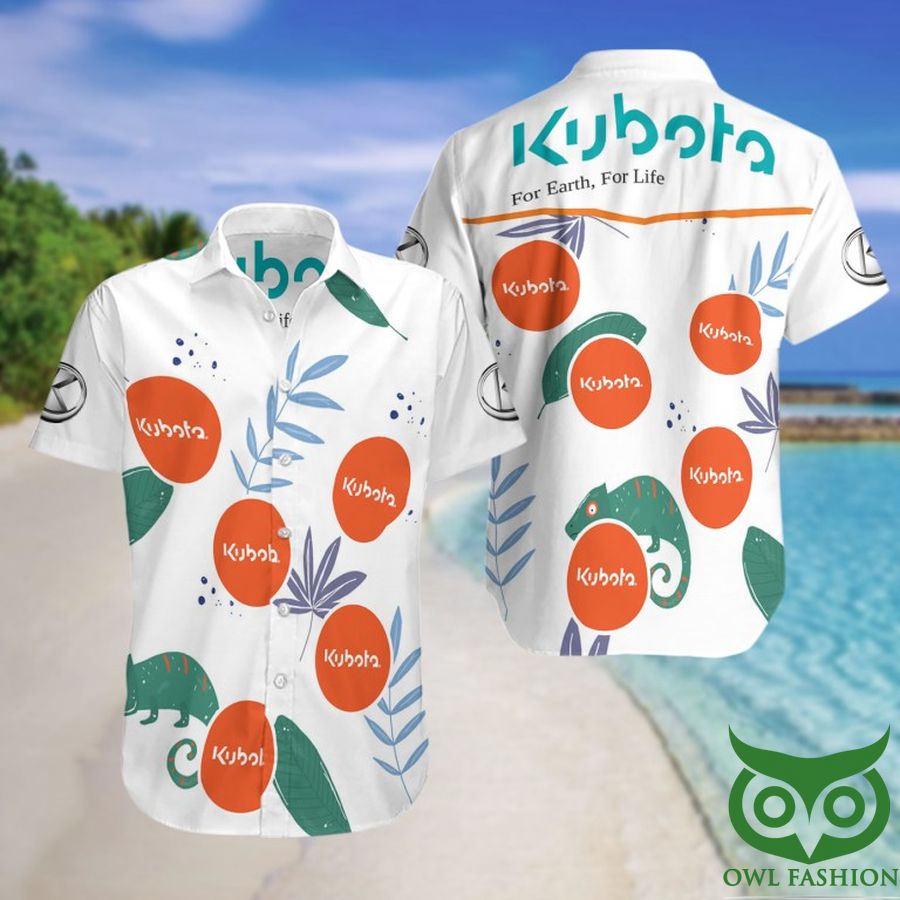 Kubota Summer Short Sleeve Hawaiian Beach Shirt