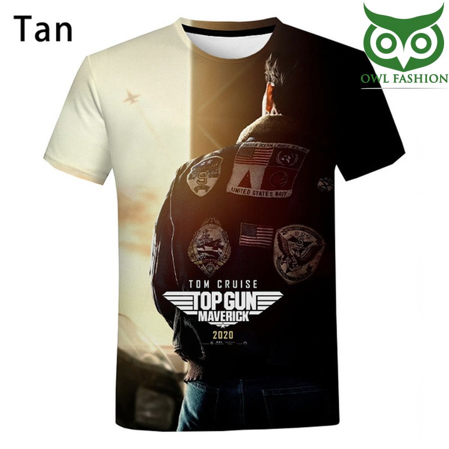 Top Gun Maverick US Navy top aviators T shirt 3d