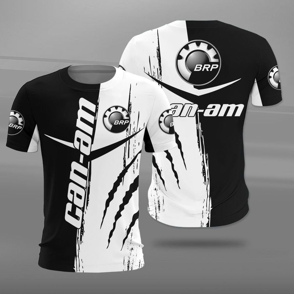 Can-Am Motorcycles Logo White and Black 3D Shirt