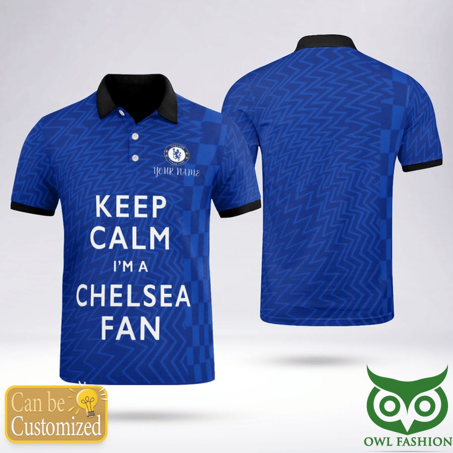 Chelsea Fan Keep Calm 2022 Custom Polo 3D