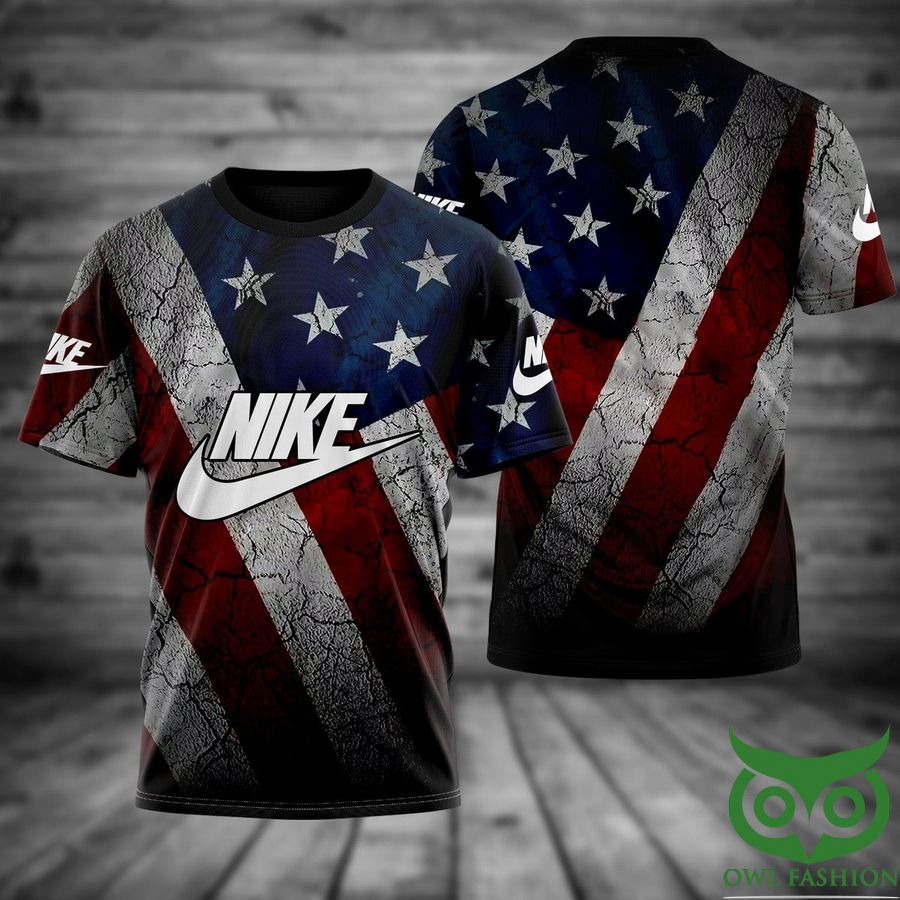Luxury Nike US Flag Pattern 3D T-shirt