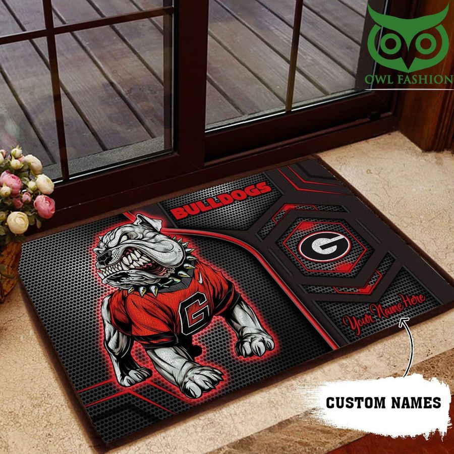 NCAA Custom Name Georgia Bulldogs 3D Doormats 