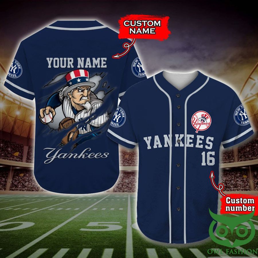 New York Yankees Baseball Jersey MLB Custom Name Number