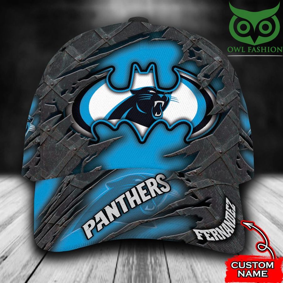Carolina Panthers Classic Cap Batman NFL Custom name