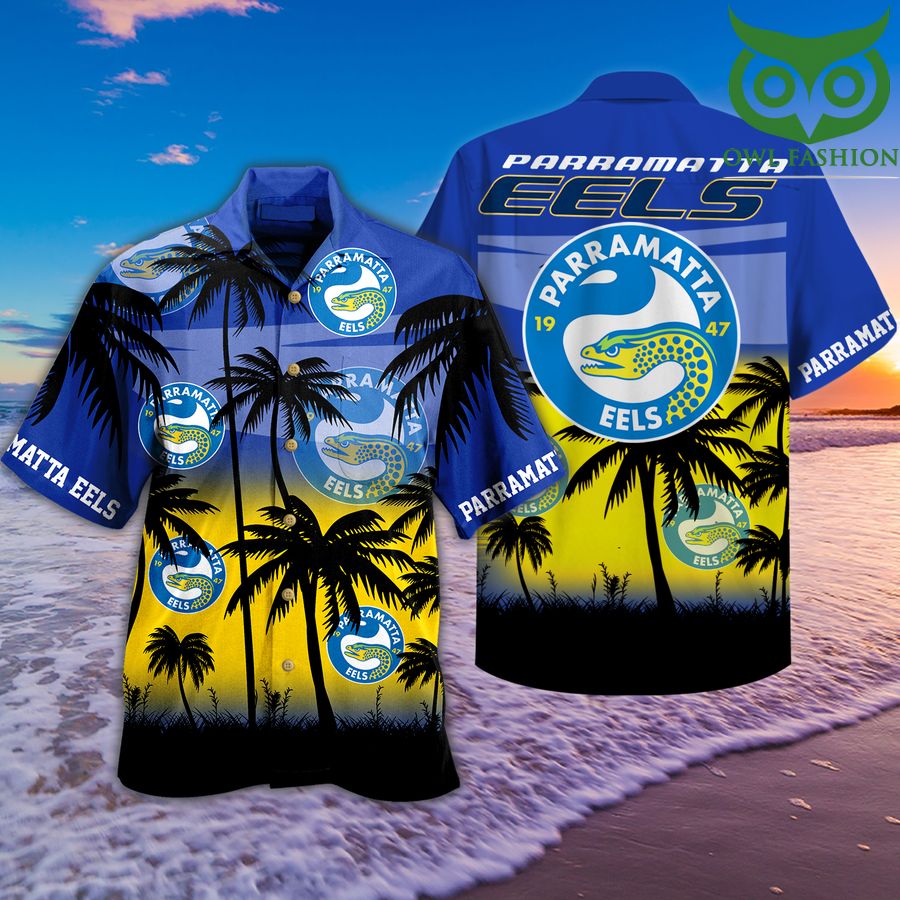 Parramatta Eels palm tree Hawaiian Shirt