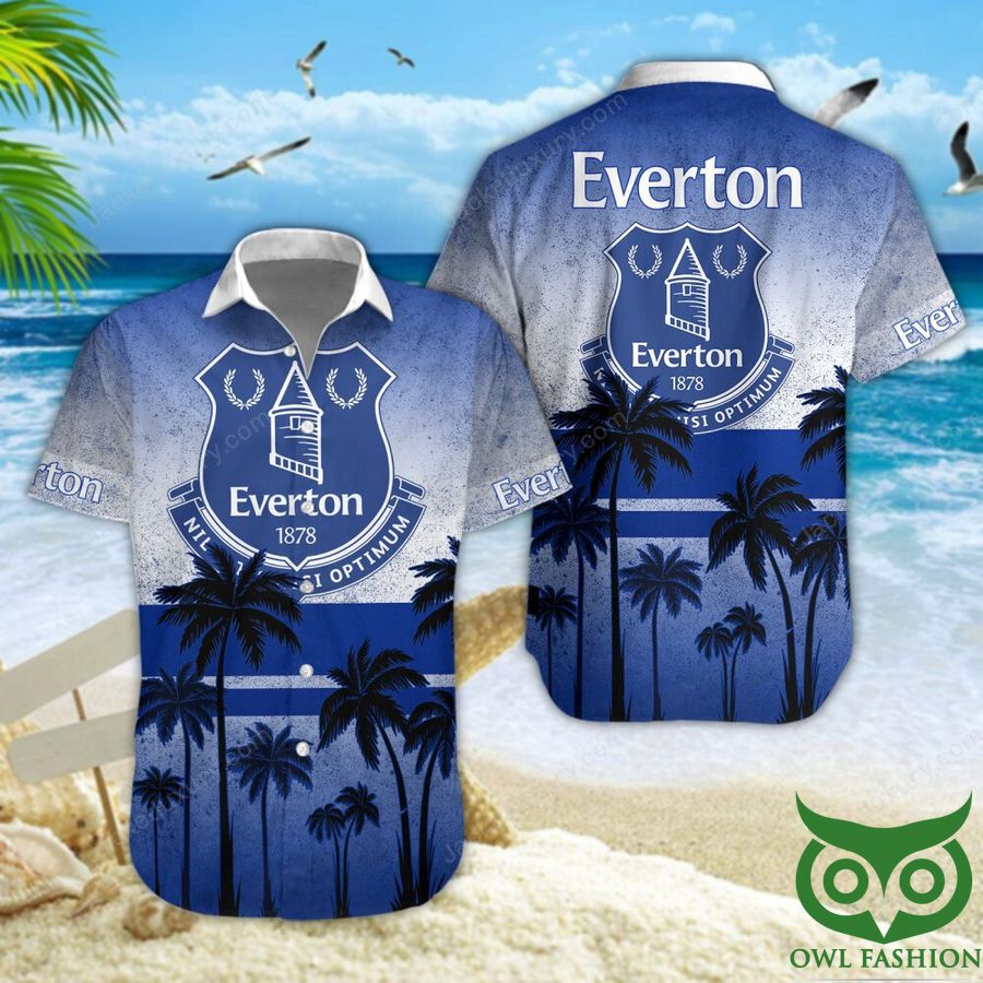 Everton Merseyside F.C Logo Coconut Blue 3D Shirt