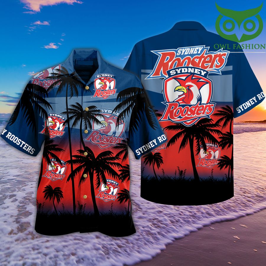 Sydney Roosters sea palm Hawaiian Shirt