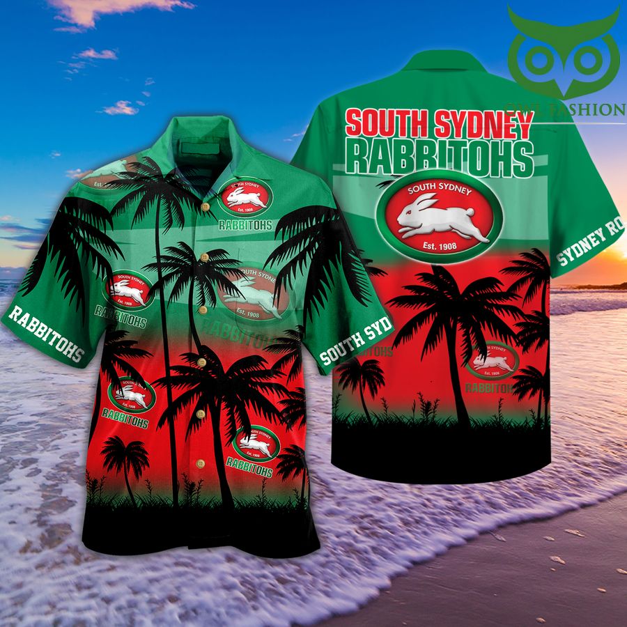 South Sydney Rabbitohs est 1908 sea palm Hawaiian Shirt