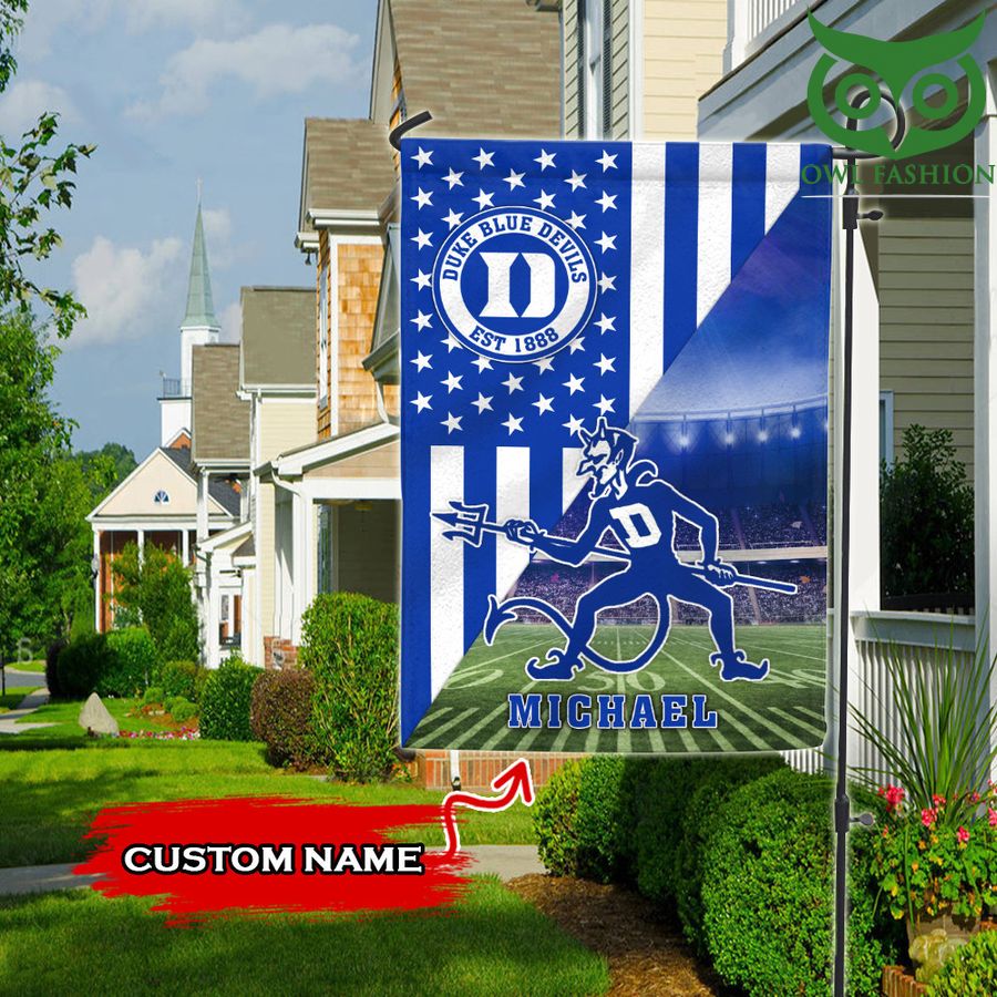 Duke Blue Devils Flag Mascot NCAA Custom name