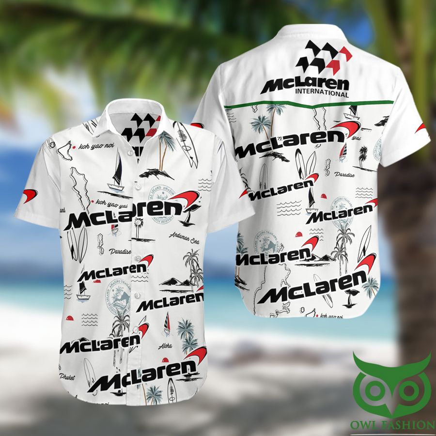 McLaren F1 Hawaiian Beach Shirt
