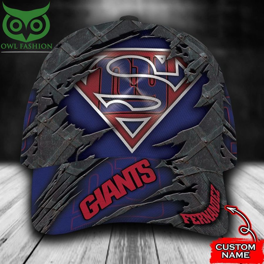 New York Giants Classic Cap Superman NFL Custom Name