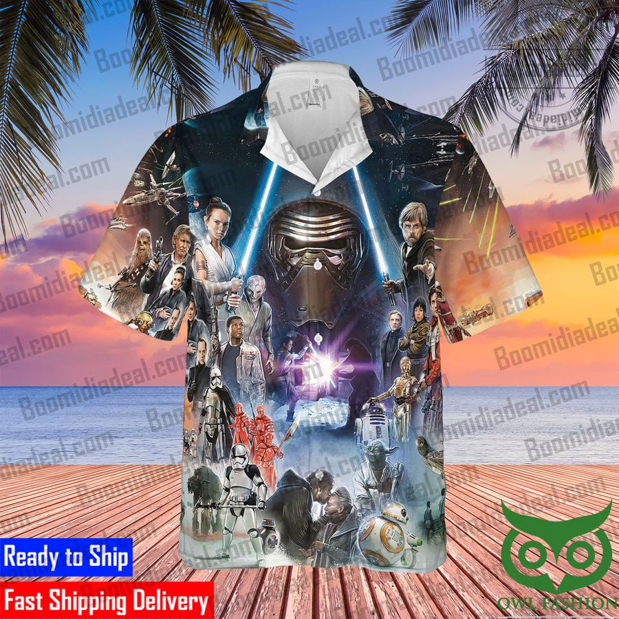 Star Wars R2-D2 C-3PO Characters Hawaiian Shirt
