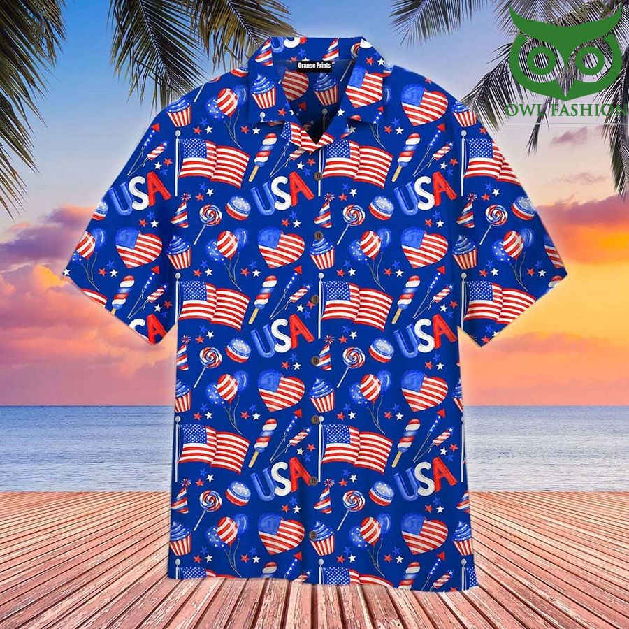 America Festive 4th Of July Independence Day Hawaiian Shirt