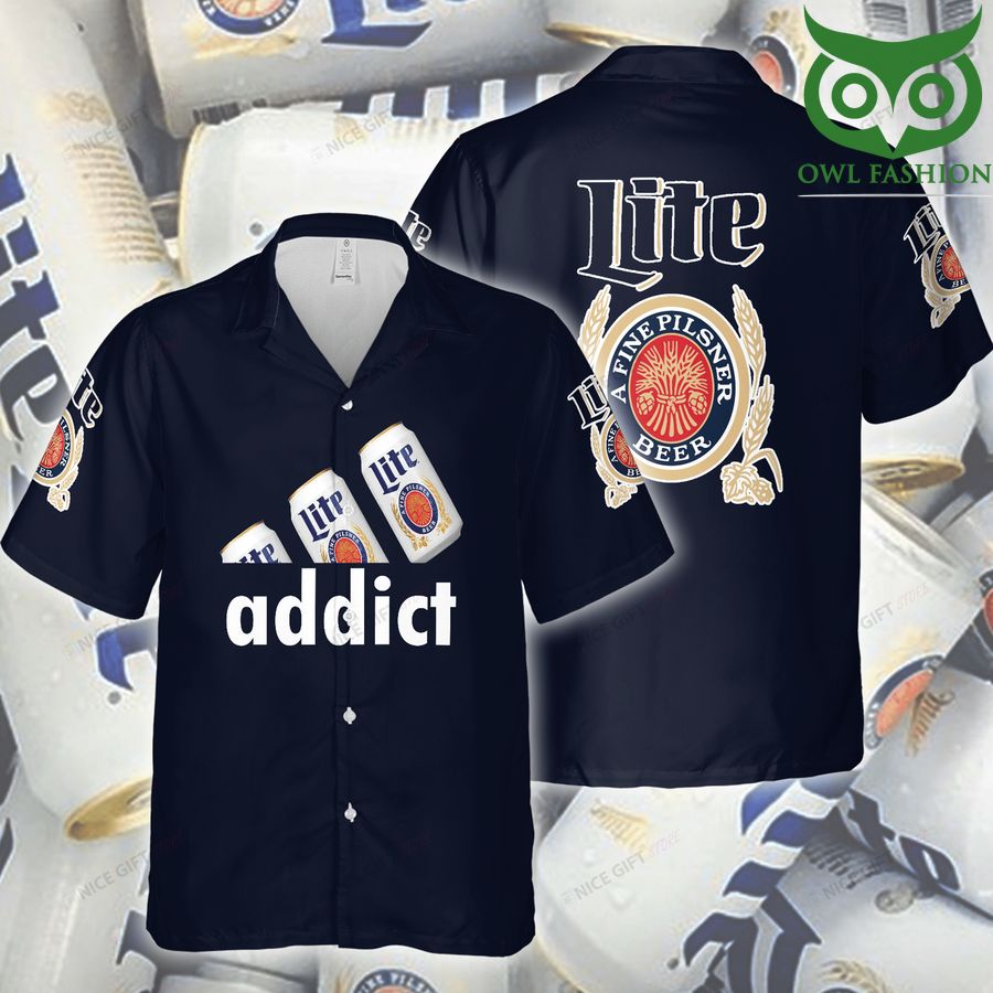 Miller Lite American vibe addict Hawaii 3D Shirt