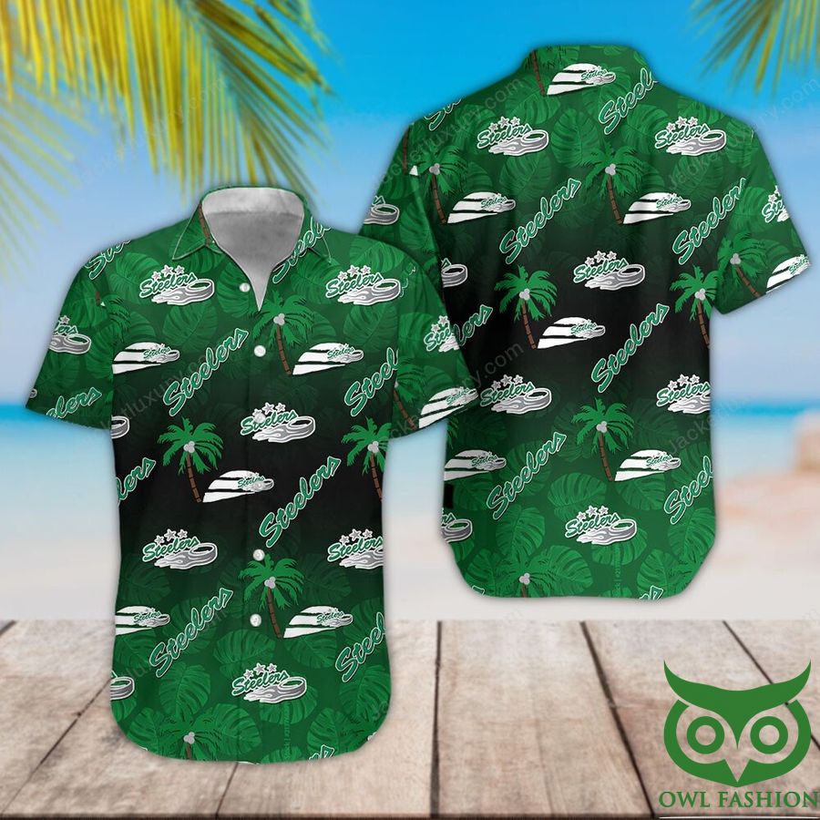 SC Bietigheim-Bissingen Dark Green Gradient Hawaiian Shirt