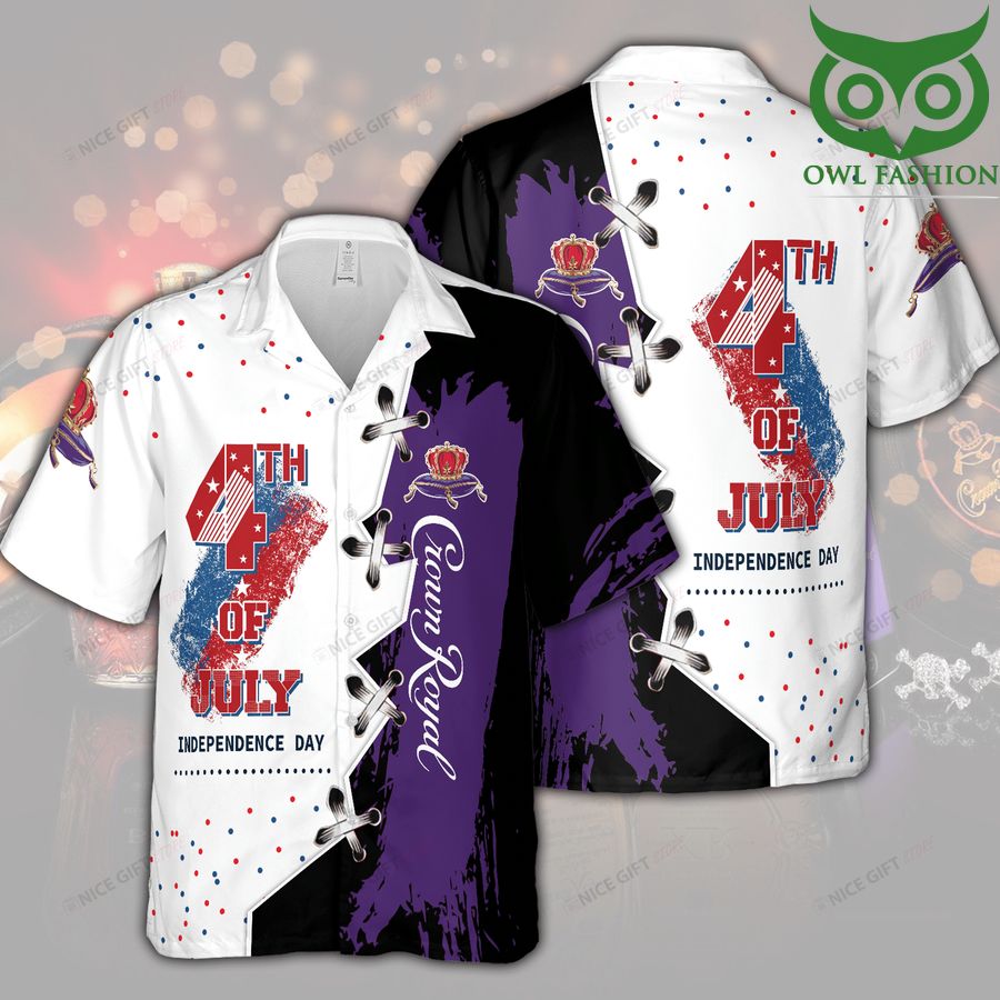 Crown Royal 4th of July American vibe Hawaii 3D Shirt