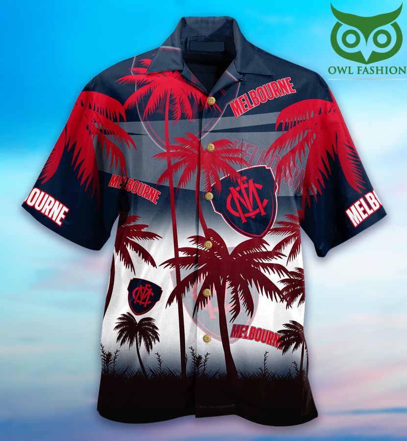 AFL Melbourne Demons football club Hawaiian Shirt