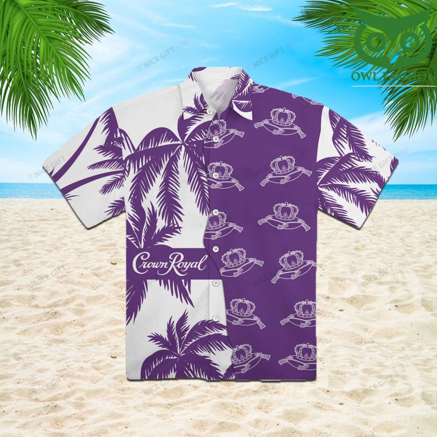 Crown Royal purple love 3D Shirt Hawaiian aloha for summer