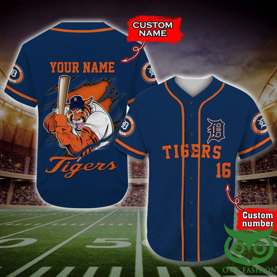 Detroit Tigers Baseball Jersey MLB Custom Name Number