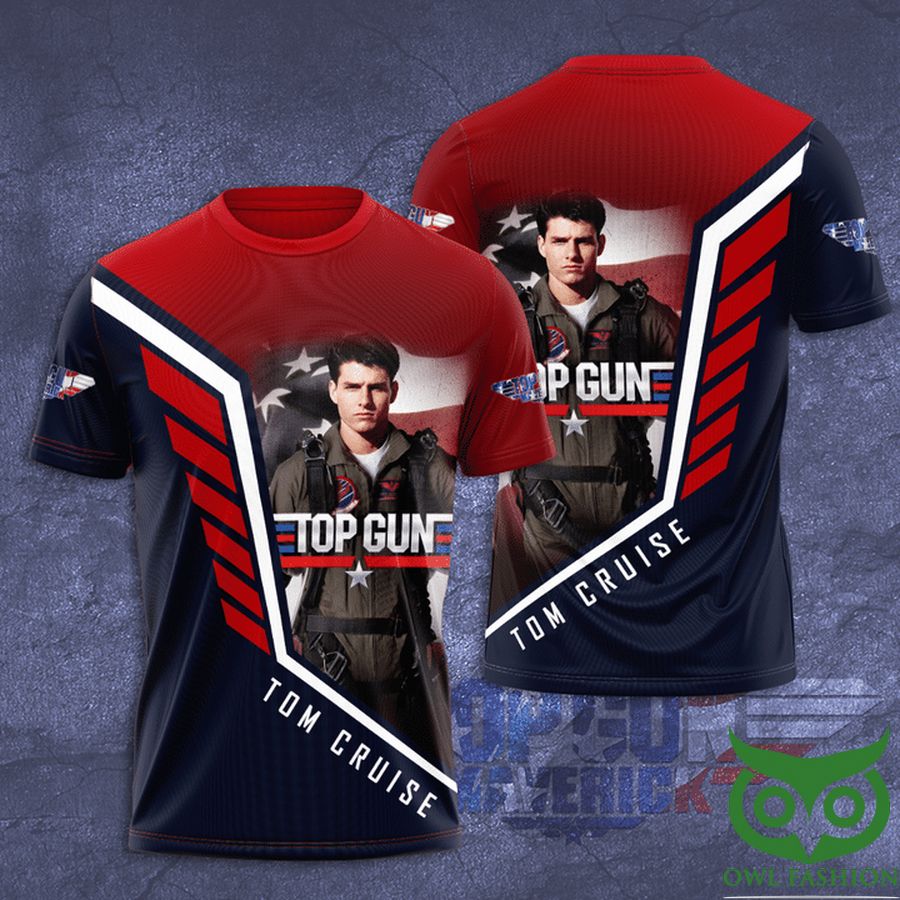 Top Gun Tom Cruise Movie T shirt 3D