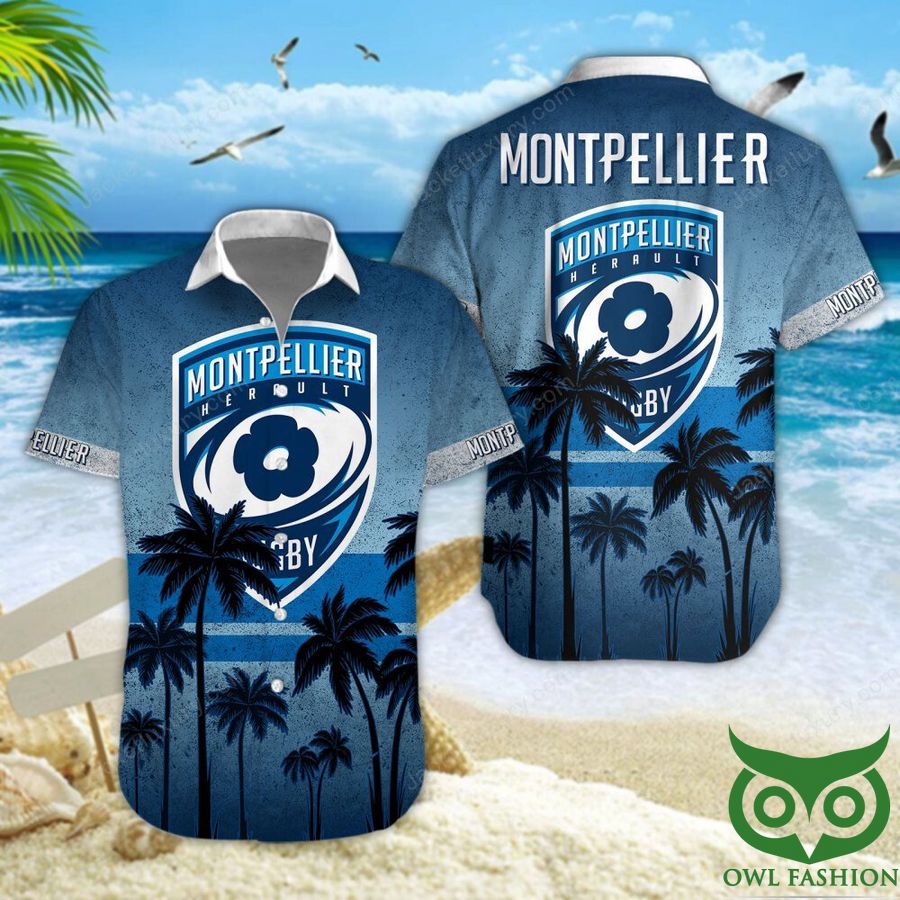 Montpellier Herault Rugby Coconut Blue 3D Shirt
