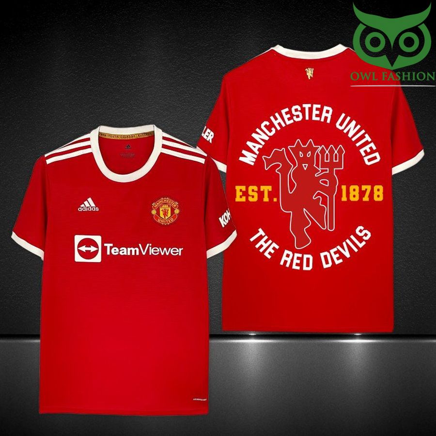 160 Manchester United Team Viewer Adidas The red devils 3D T Shirt