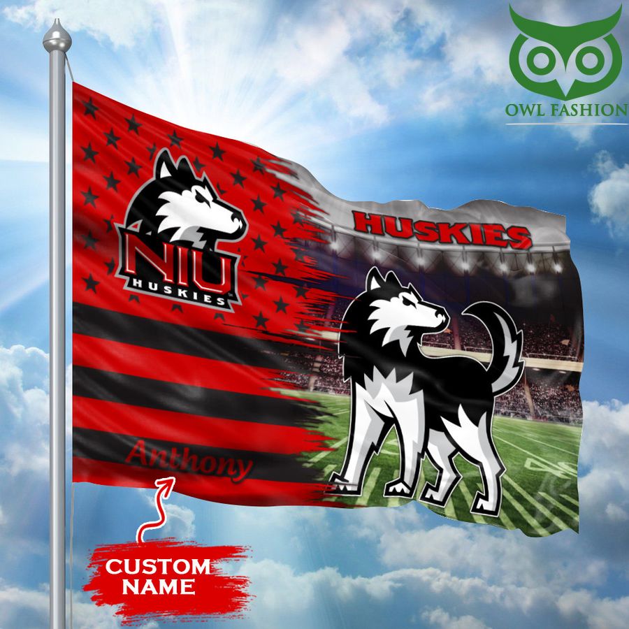 Northern Illinois Huskies Flag Large Mascot NCAA Custom name