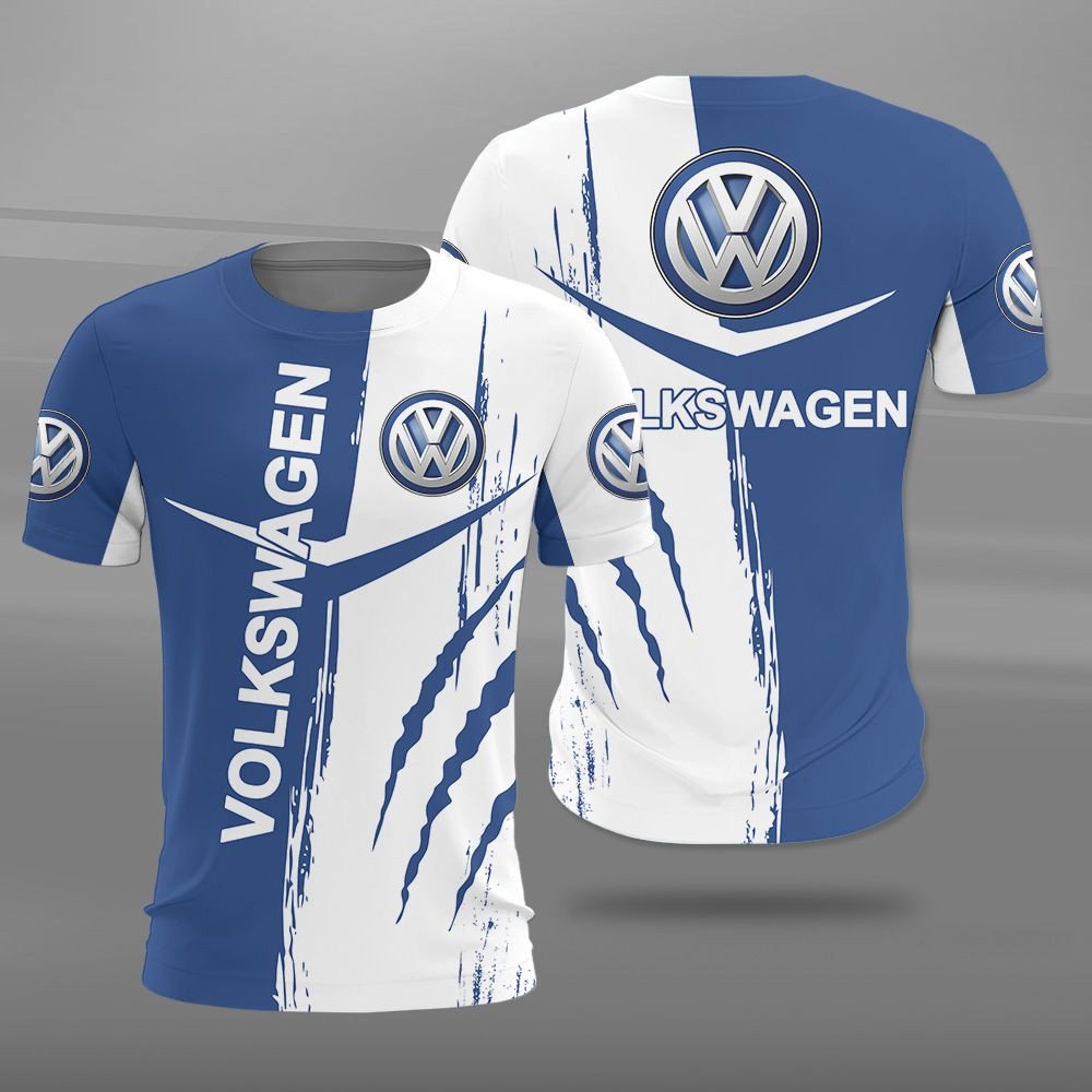 Volkswagen Logo Blue and White 3D Shirt
