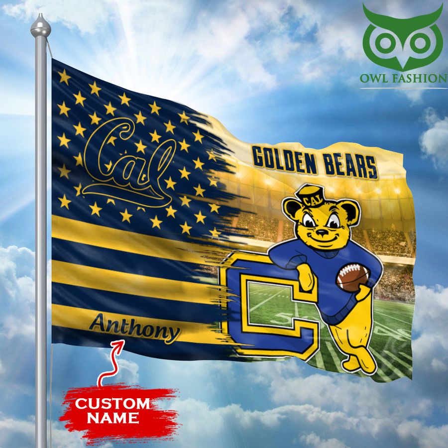 California Golden Bears Flag Large Mascot NCAA Custom name