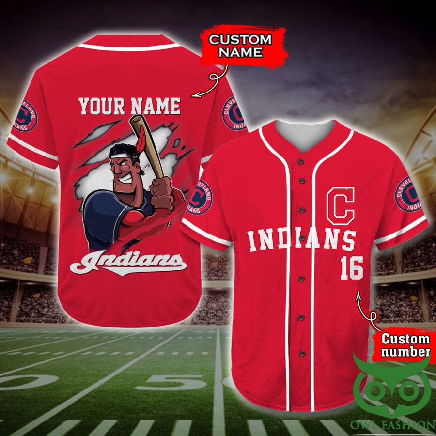Cleveland Indians Baseball Jersey MLB Custom Name Number